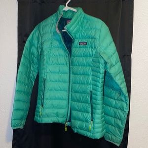 Green Patagonia Downs Jacket